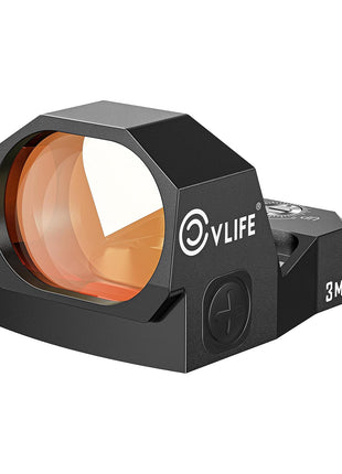 CVLIFE WolfCovert Motion Awake Red Dot Sight for RMR Cut Footprint, Shockproof and IPX7 Waterproof Red Dot, 22x28mm Lens, 3 MOA Red Dot with Adapter Plate for MOS and 21mm Picatinny Base