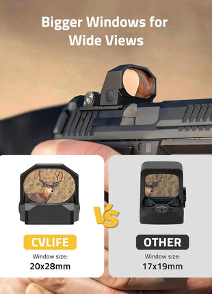 CVLIFE Red Dot Sight With Wide Views