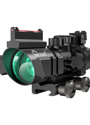 CVLIFE WolfProwl 4x32 Tactical Rifle Scope Red & Green &Blue