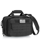 black pistol shooting range bag