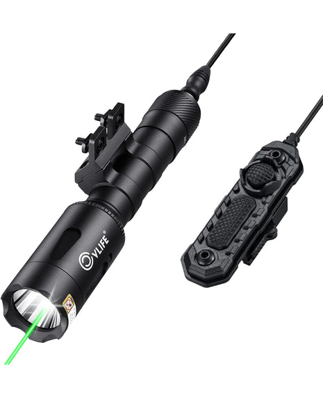 CVLIFE 1680 Lumens Rifle Light Laser Combo Compatible with M-Rail