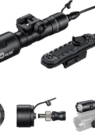 Using Instructions of CVLIFE 1680 Lumens Rifle Light Laser Combo 