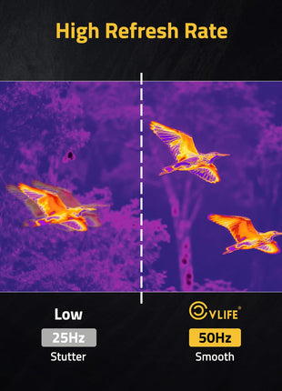 High Refresh Rate - CVLIFE 256x192 15mm Lens 1024x768 HD Display Thermal Monocular