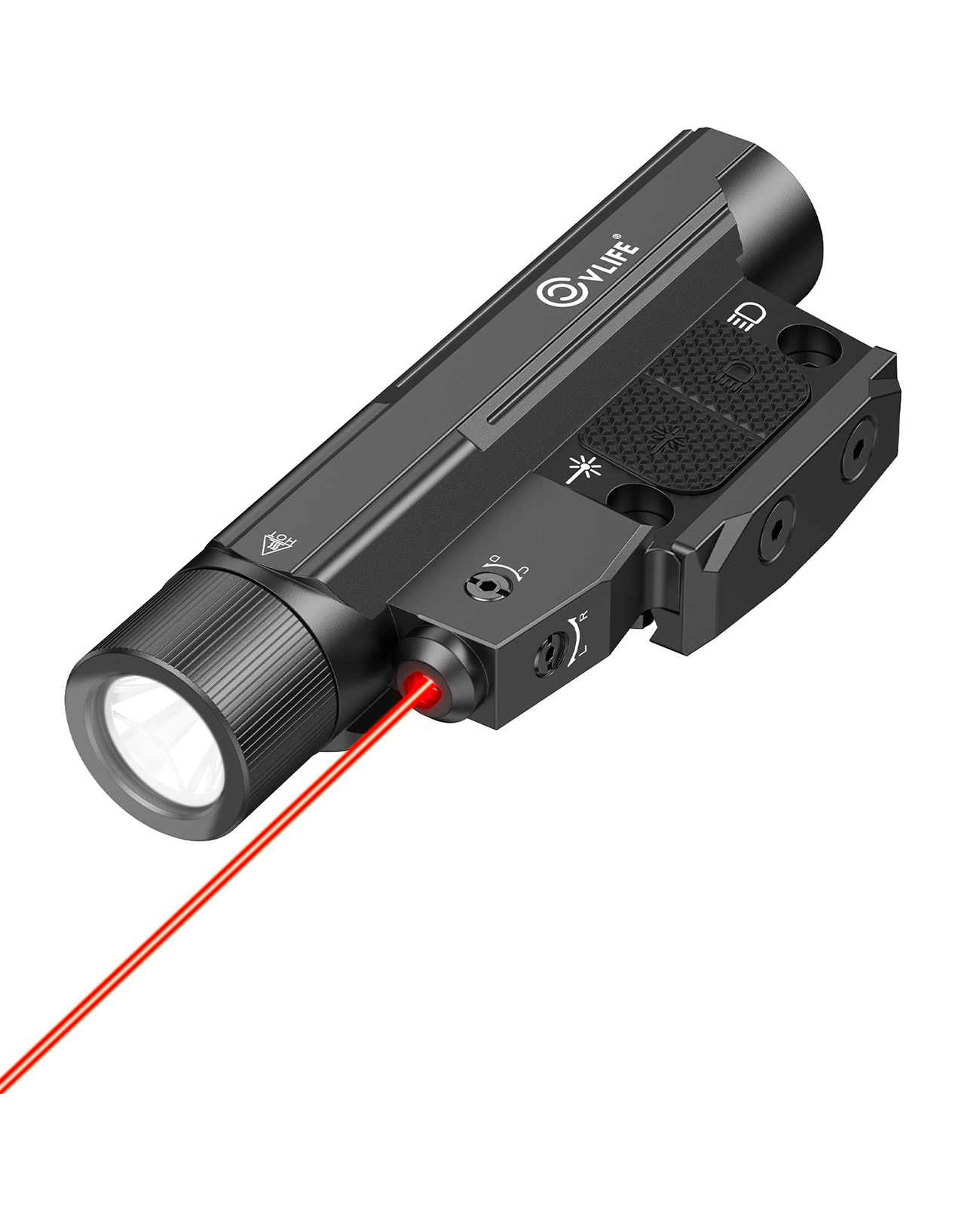 CVLIFE 2600 Lumens Easy Touch Switch Rifle Laser Light Combo