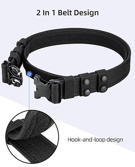 CVLIFE 2 in 1  Utility Multifunctional Duty Belt with Hook-and-Loop Design