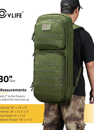 Detailed Specification of CVLIFE 30inch Tactical Gun Bag Rifle Backpack
