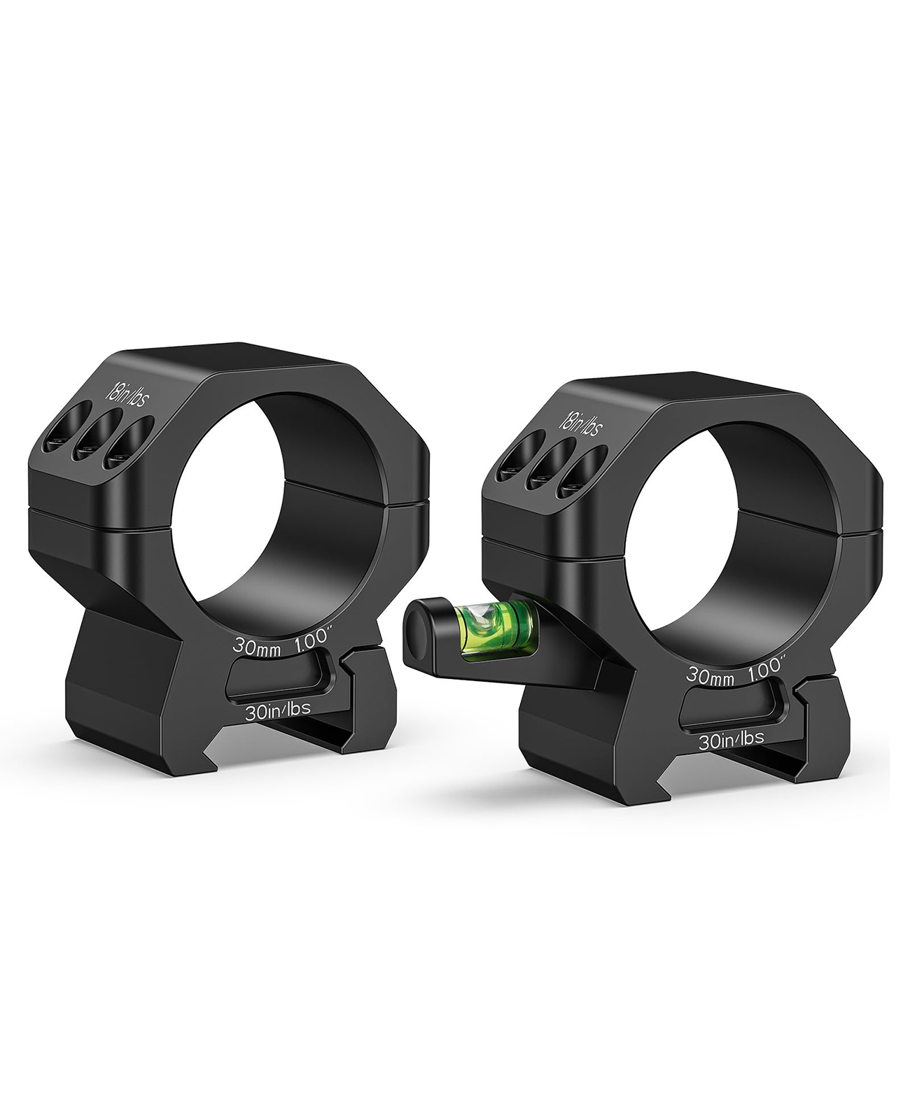 Dramatic Scope Rings CVLIFE 30mm Scope Rings with Level Bubble 2 Pieces