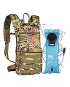 CVLIFE 3L Hydration Backpack Perfect for Hiking, Biking, and Hunting - Tan Camo