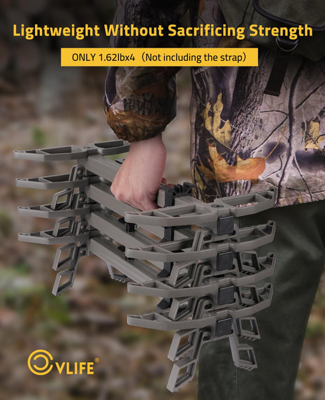 Lightweight without sacrificing strength - CVLIFE 4-Pack Extra Wide Climbing Sticks for Hunting