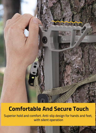 Comfortable and secure touch - CVLIFE 4-Pack Extra Wide Climbing Sticks for Hunting