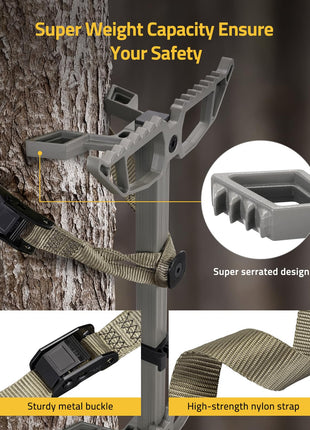 Super weight capacity ensure your safety - CVLIFE 4-Pack Extra Wide Climbing Sticks for Hunting