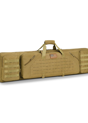 CVLIFE 46" Soft Rifle Case Tactical Double Long Gun Bag