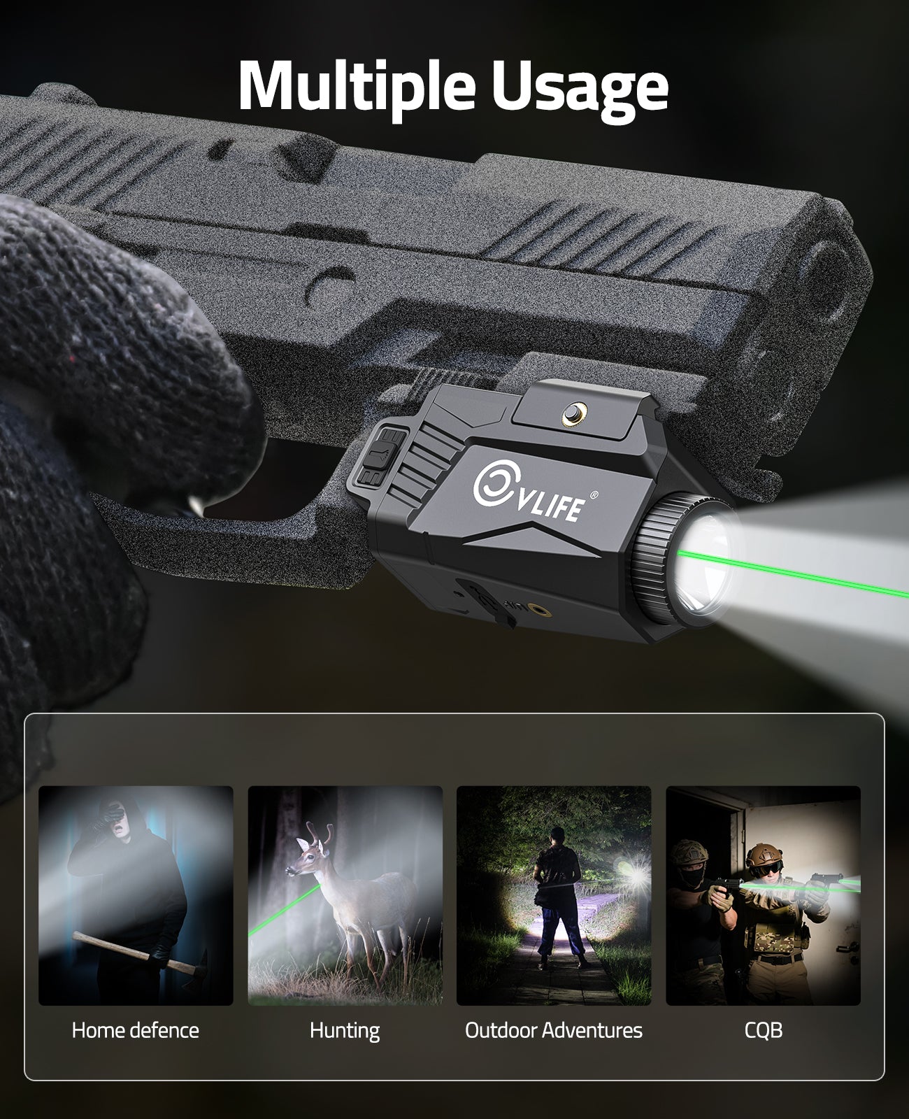Shop Compact Pistol Green Laser With Strobe | Gorilla Surplus Shop Compact Pistol Green Laser With Strobe | Gorilla Surplus