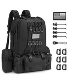 CVLIFE 60L Backpack for Men Women Large Rucksack - black