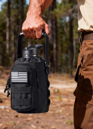 CVLIFE 64oz Half Gallon SS Water Bottle with Straw