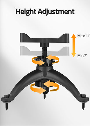 Height adjustment - CVLIFE 7-11 Inches Shooting Rest Tripod with Rest Bag