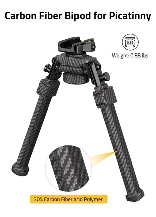 Carbon Fiber Bipod for Picatinny