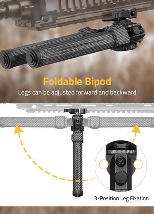 Foldable Bipod
Legs can be adjusted forward and backward
