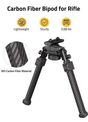 Carbon Fiber Bipod for Rifle