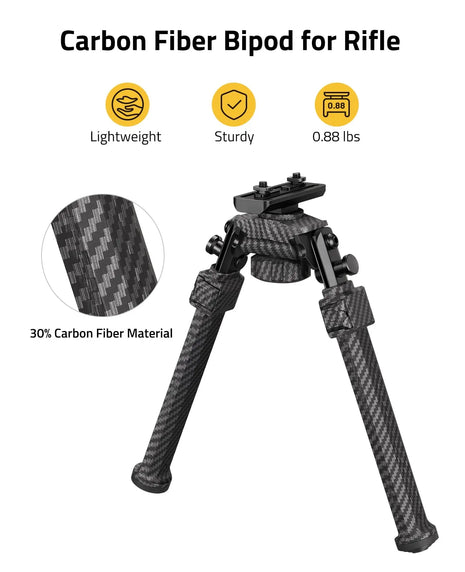 Carbon Fiber Bipod for Rifle