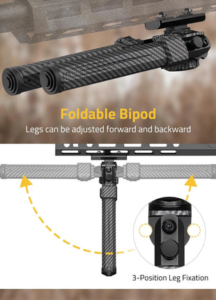 Foldable Bipod
Legs can be adjusted forward and backward