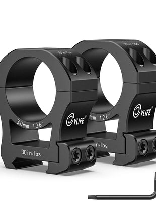 CVLIFE 7075 Aluminum 30mm Scope Rings Compatible with Picatinny and More - high