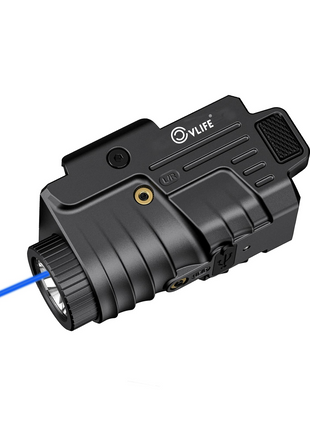 CVLIFE 800 Lumens Pistol Light Laser Combo Rechargeable - Blue
