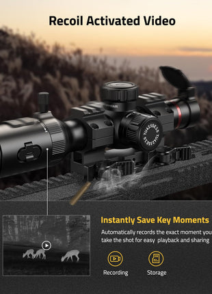 recoil activated video - CVLIFE BearMight 3.1-12.4x Thermal Scope for Hunting