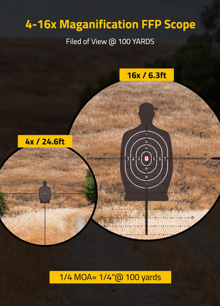 CVLIFE 4-16x maganification FFP scope