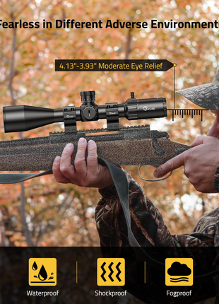 CVLIFE BearPower 4-16x50 FFP Scope is fearless in different adverse environments