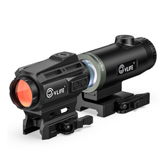 CVLIFE BearPower Solar Multi Reticle Red Dot and 5X Magnifier Combo