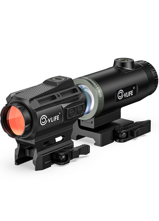 CVLIFE BearPower Solar Multi Reticle Red Dot and 5X Magnifier Combo