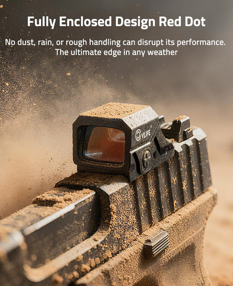 Fully enclosed design red dot  - CVLIFE BearSwift Enclosed Solar red dot Sight