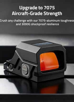 Upgrade to 7075 aircraft-grade strength - CVLIFE BearSwift Enclosed Solar red dot Sight
