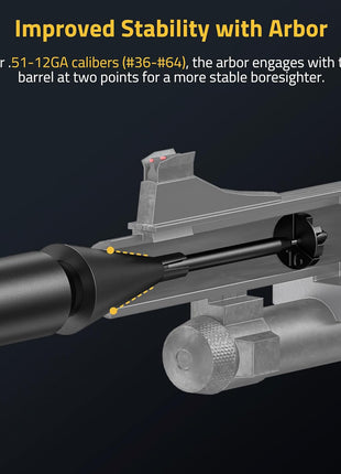 Kit láser CVLIFE Bore Sight con 64 adaptadores para calibres de 0,17 a 12GA