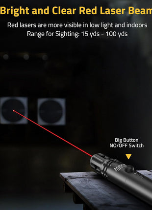 Kit láser CVLIFE Bore Sight con 64 adaptadores para calibres de 0,17 a 12GA
