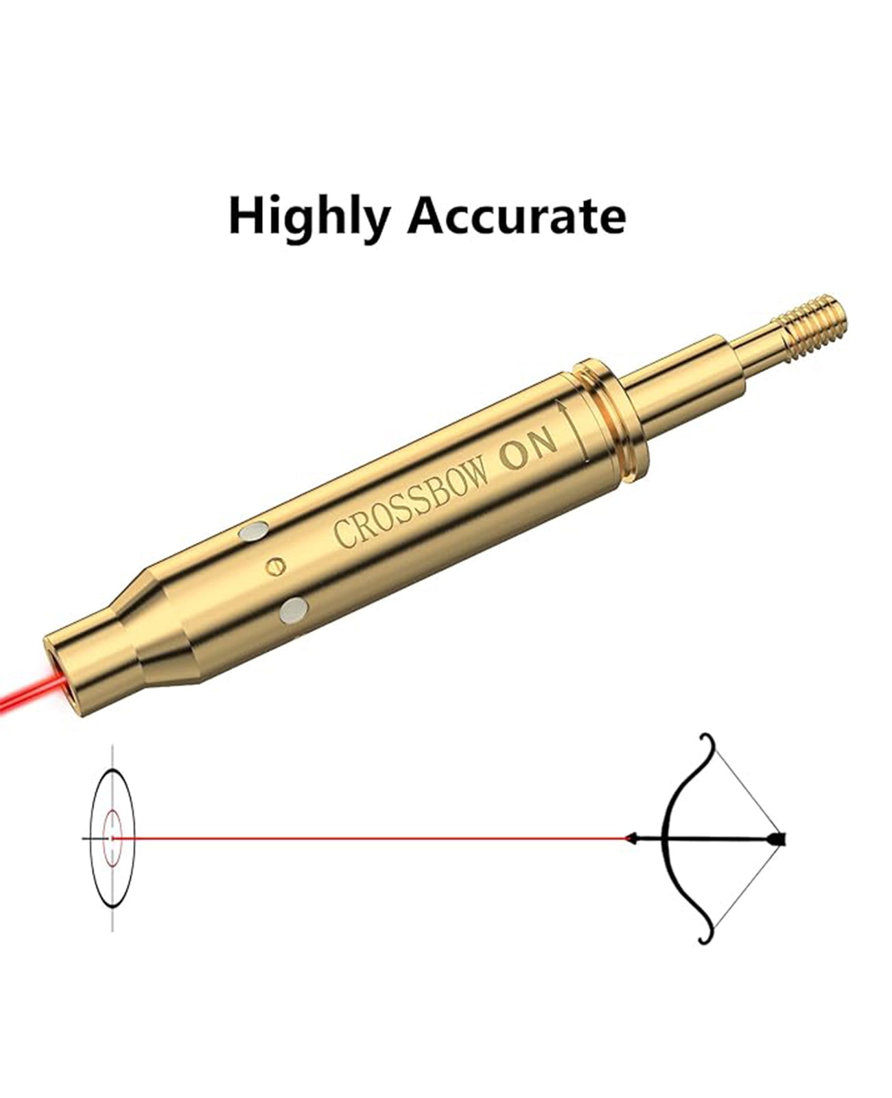 CVLIFE Crossbow Laser Bore Sight with On/Off Switch