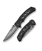 CVLIFE Damascus Pocket Folding Knife 3.26 Inches Sharp Blade - Black
