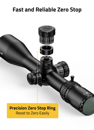 CVLIFE EagleBlaze 5-25x50 FFP Rifle Scope has Fast and ReIiabIe Zero Stop