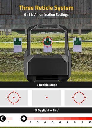 CVLIFE EagleFeather 2 MOA Dot Reflex Sight con movimiento despierto
