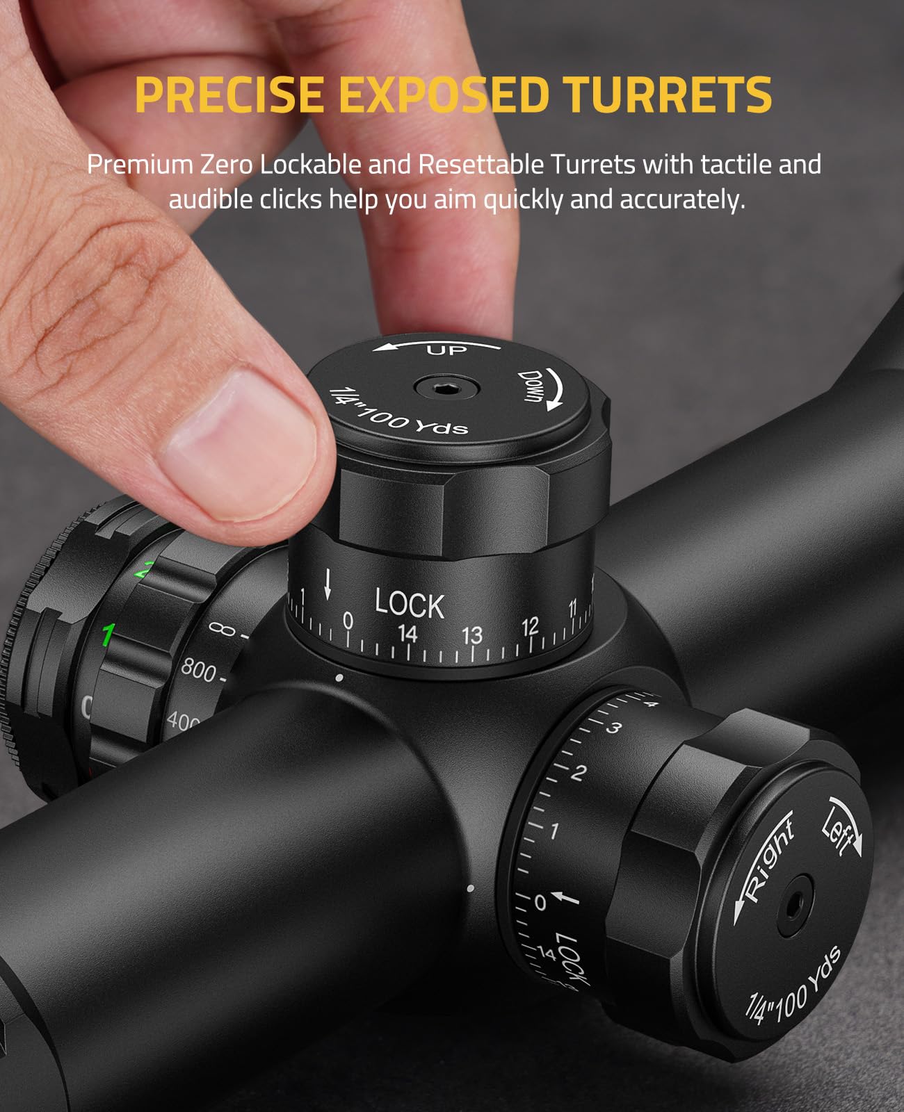 Side Scope CVLIFE EagleFeather 6-18x50 Side Focus Parallax Rifle Scope