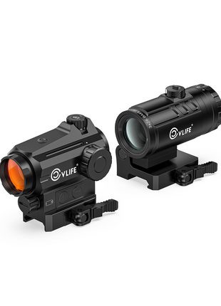 CVLIFE EagleTalon Auto-Brightness Red Dot 3X Magnifier Combo - red dot