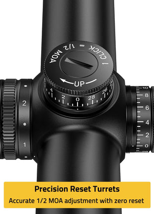 Precision Reset Turrets - CVLIFE EagleVanta 1-6x24 LPVO Rifle Scope - ED Glass