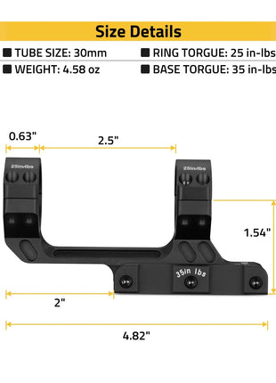 CVLIFE EagleVanta 1-6x24 LPVO Rifle Scope - ED Glass