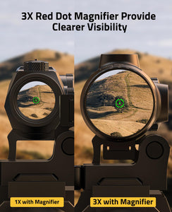CVLIFE Eaglefeather 3X/4X/5X Compact Magnifier with Mount