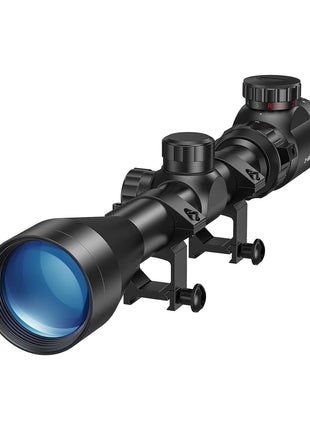 3-9x40 Red Green Illuminated Rifle Scope with Scope Mounts