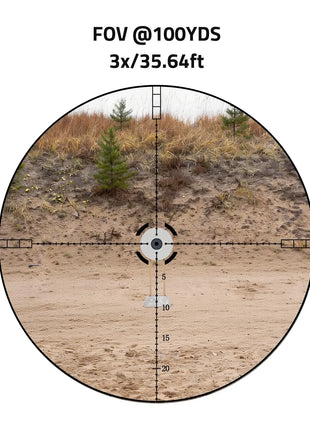 CVLIFE FoxSpook 3x30 Rifle Scope with Illuminated Reticle