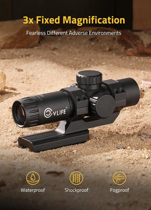 3x fixed magnification