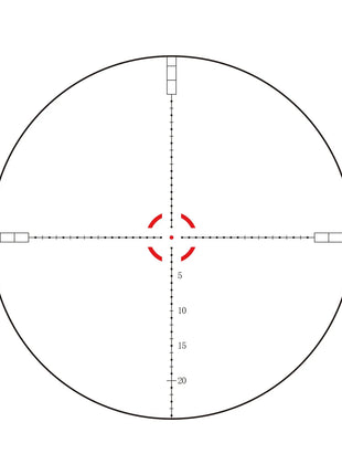 CVLIFE FoxSpook 3x30 Rifle Scope with Illuminated Reticle