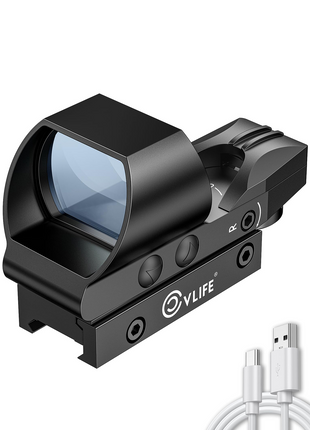 CVLIFE FoxSpook Rechargeable Multiple Reticle Green Dot Sight